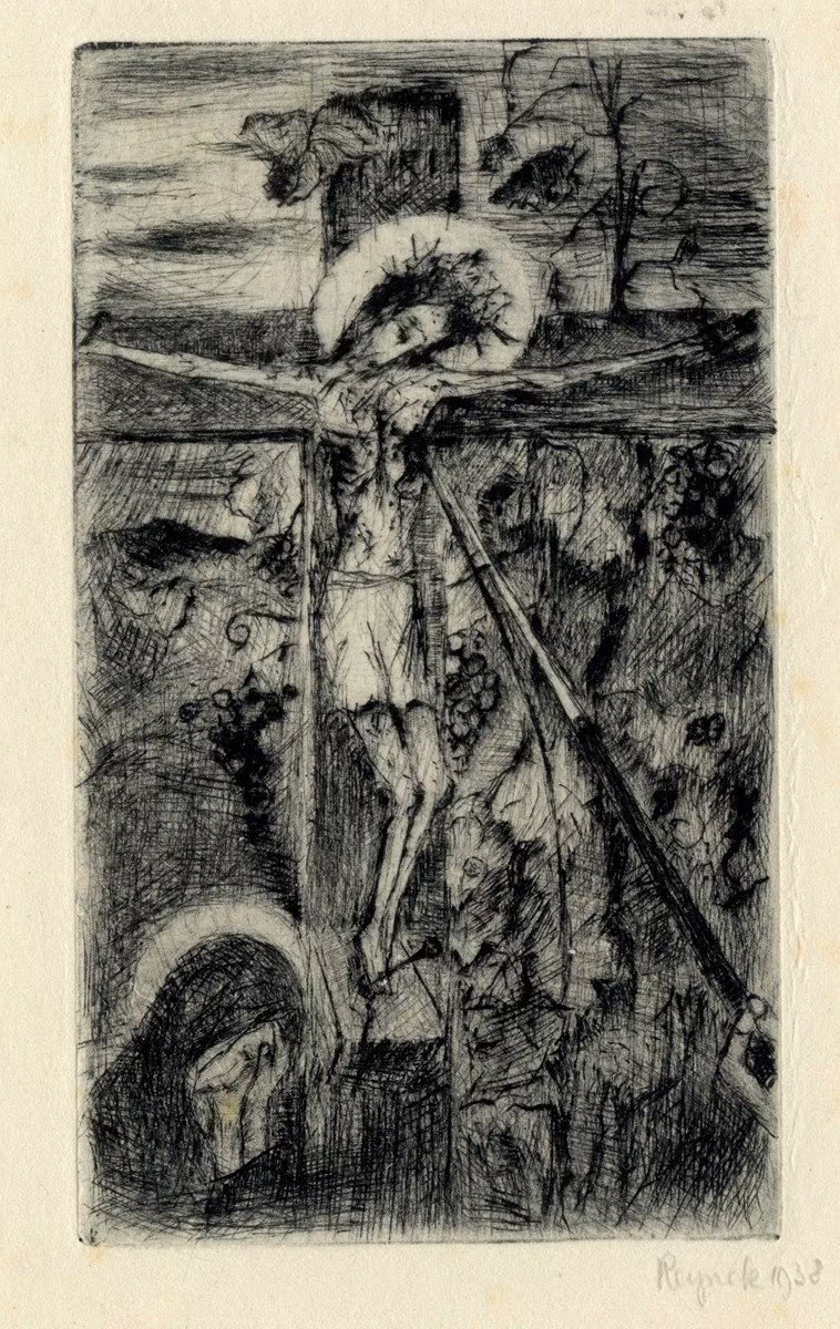 Reynek Bohuslav: Reynek Bohuslav (1892-1971) - "Ukřižování s hrozny"