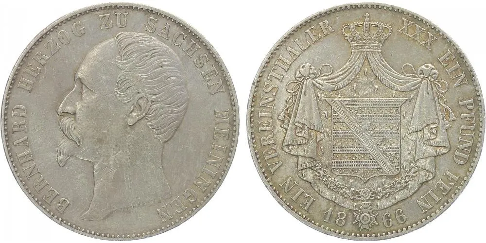 Sasko - Meiningen, Bernhard II., 1821 - 1866 — 1