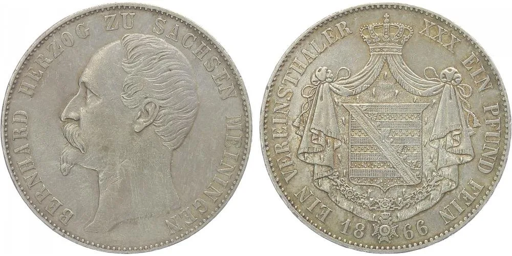 Sasko - Meiningen, Bernhard II., 1821 - 1866 — 1