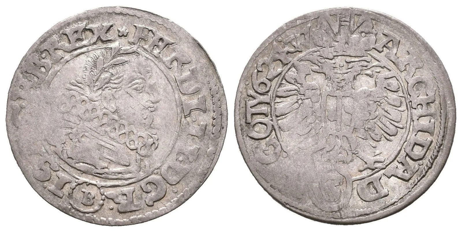 3 Krejcar 1624, Brno-Wohnsiedler, Hal.883, patina, ned. — 1