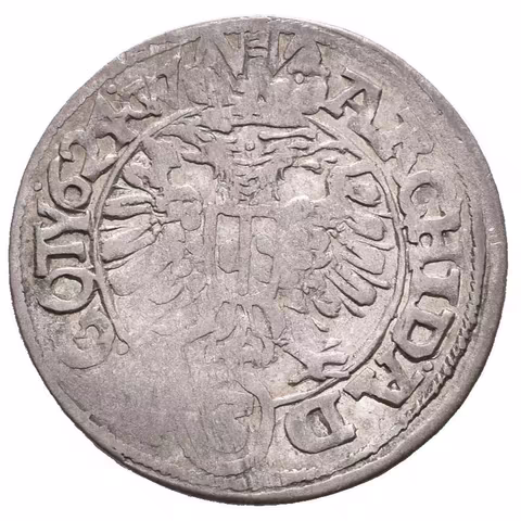 3 Krejcar 1624, Brno-Wohnsiedler, Hal.883, patina, ned.