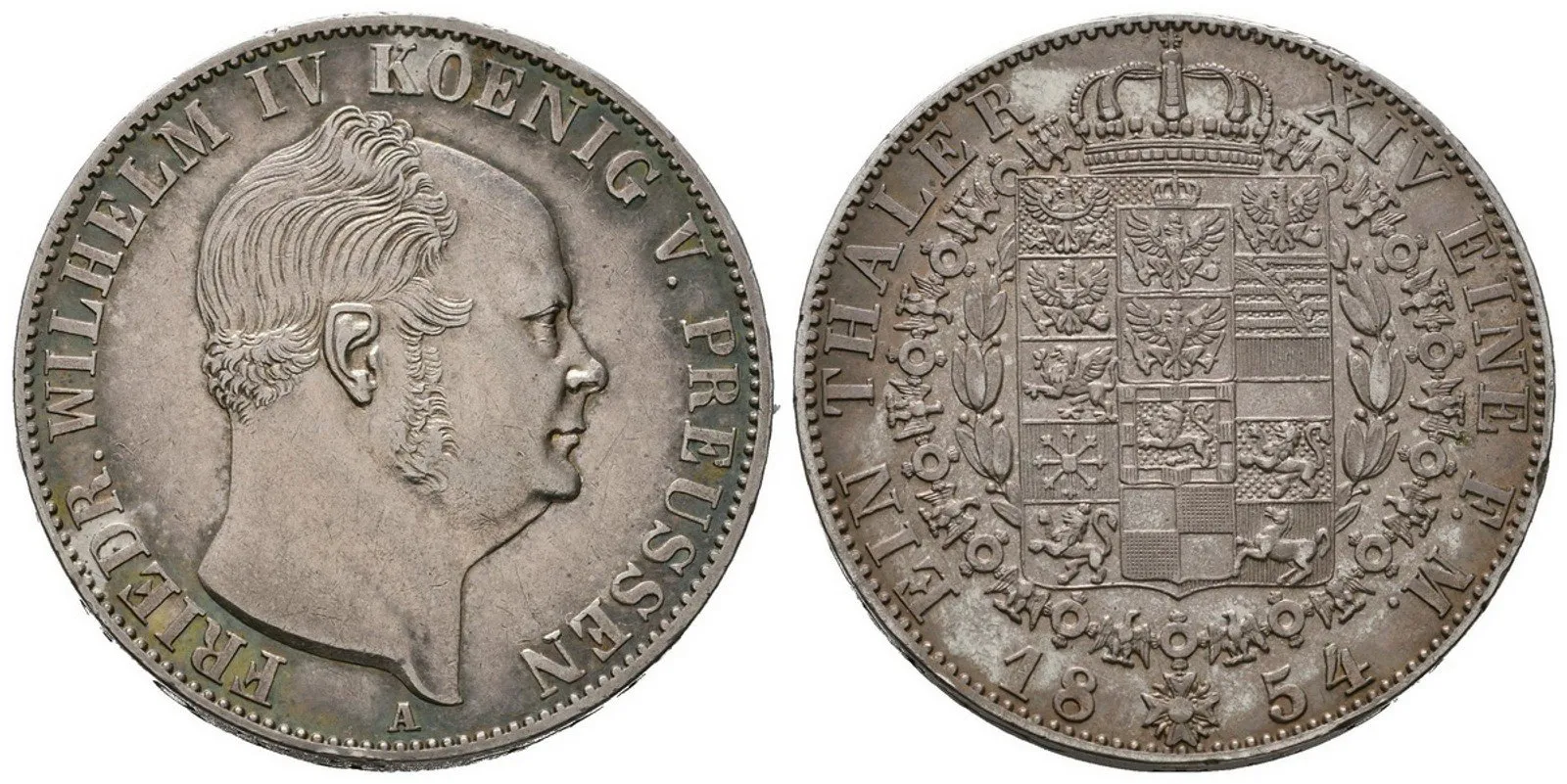 Prusko, Tolar 1854 A