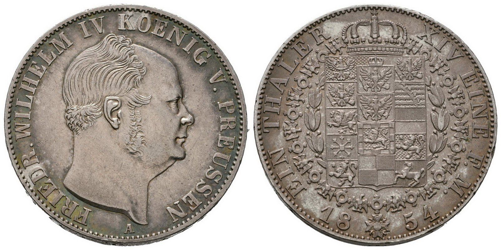Prusko, Tolar 1854 A