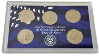 USA, Sada stříbrných 50 Cent mincí 2000 - fotografie 2