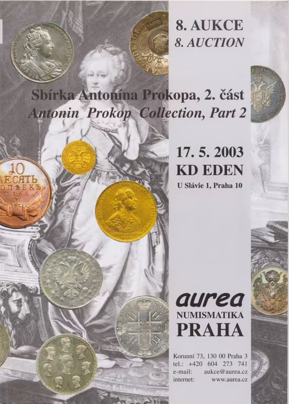 8. Aukce - Sbírka Antonína Prokopa, 2. Část