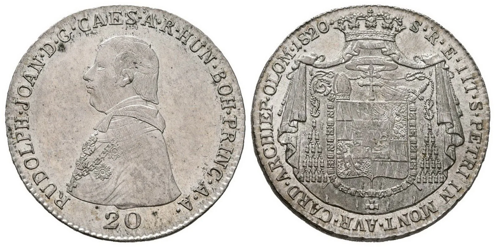 Olomouc - arcibiskupství, Rudolf Jan, 1819 - 1831 — 1