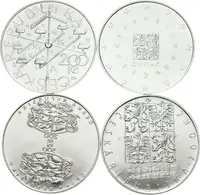 200 Kč 2004 - Jakub Krčín z Jelčan, Vstup do EU, Prokop Diviš, Leoš Janáček, — 2