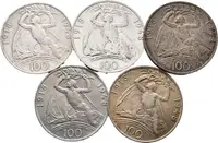 100 Kčs 1948 - 30. výročí ČSR_5 ks — 1