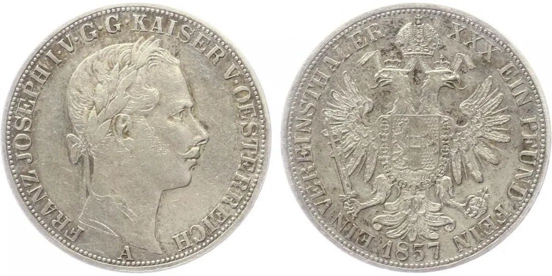 Rakouská a spolková měna, 1857 - 1892 — 1