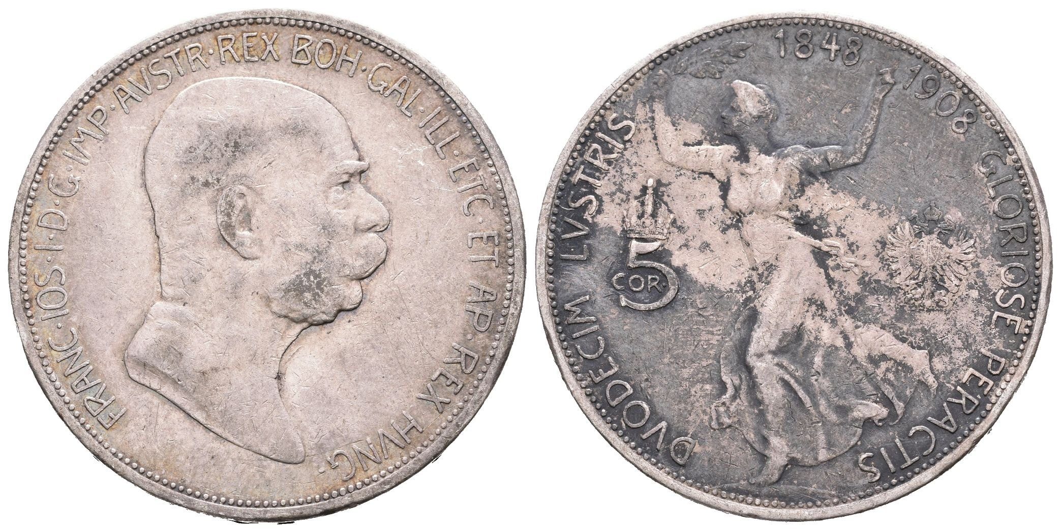 5 Koruna 1908 - jubilejní