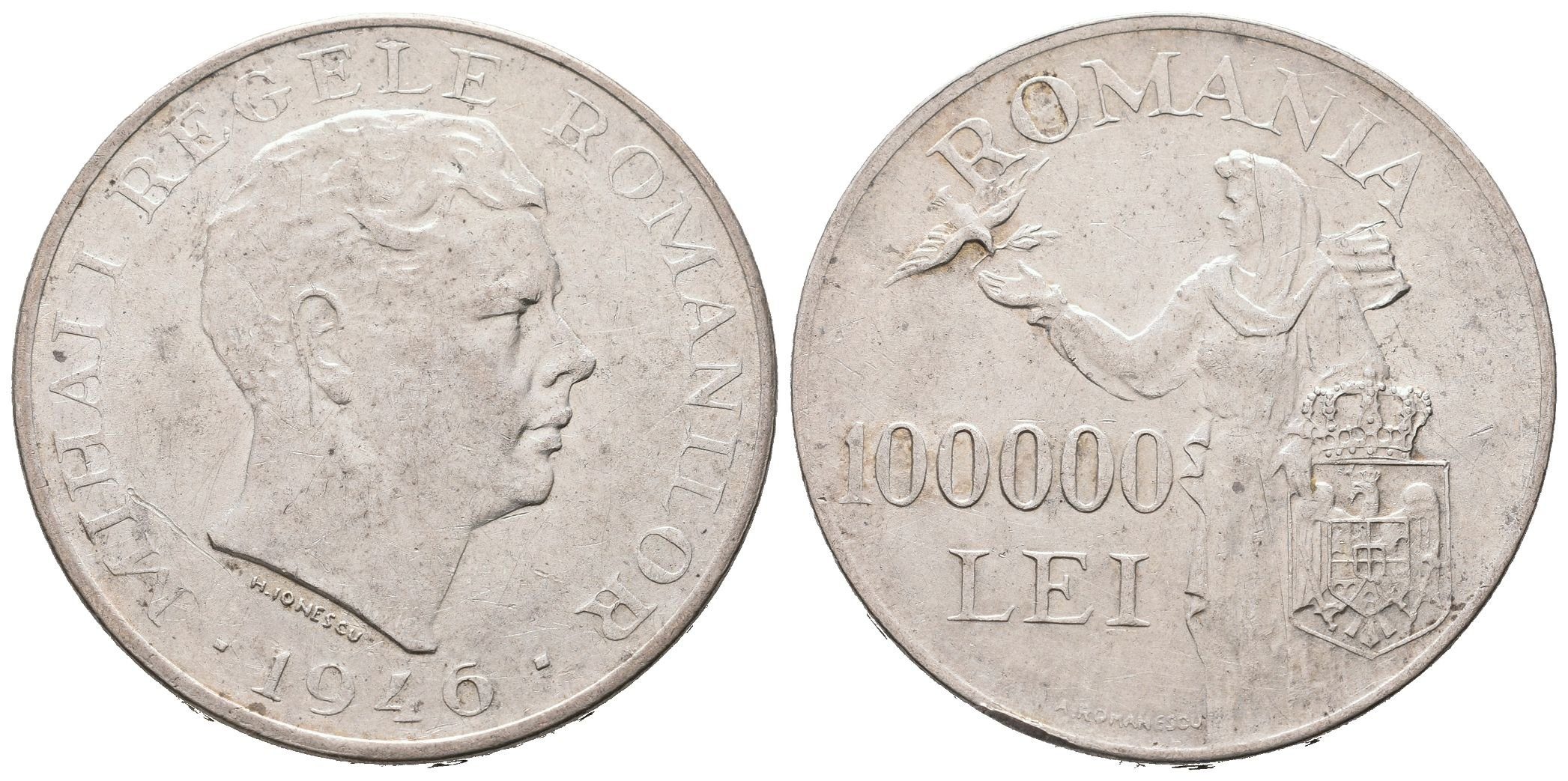 Rumunsko, 100 000 Lei 1946