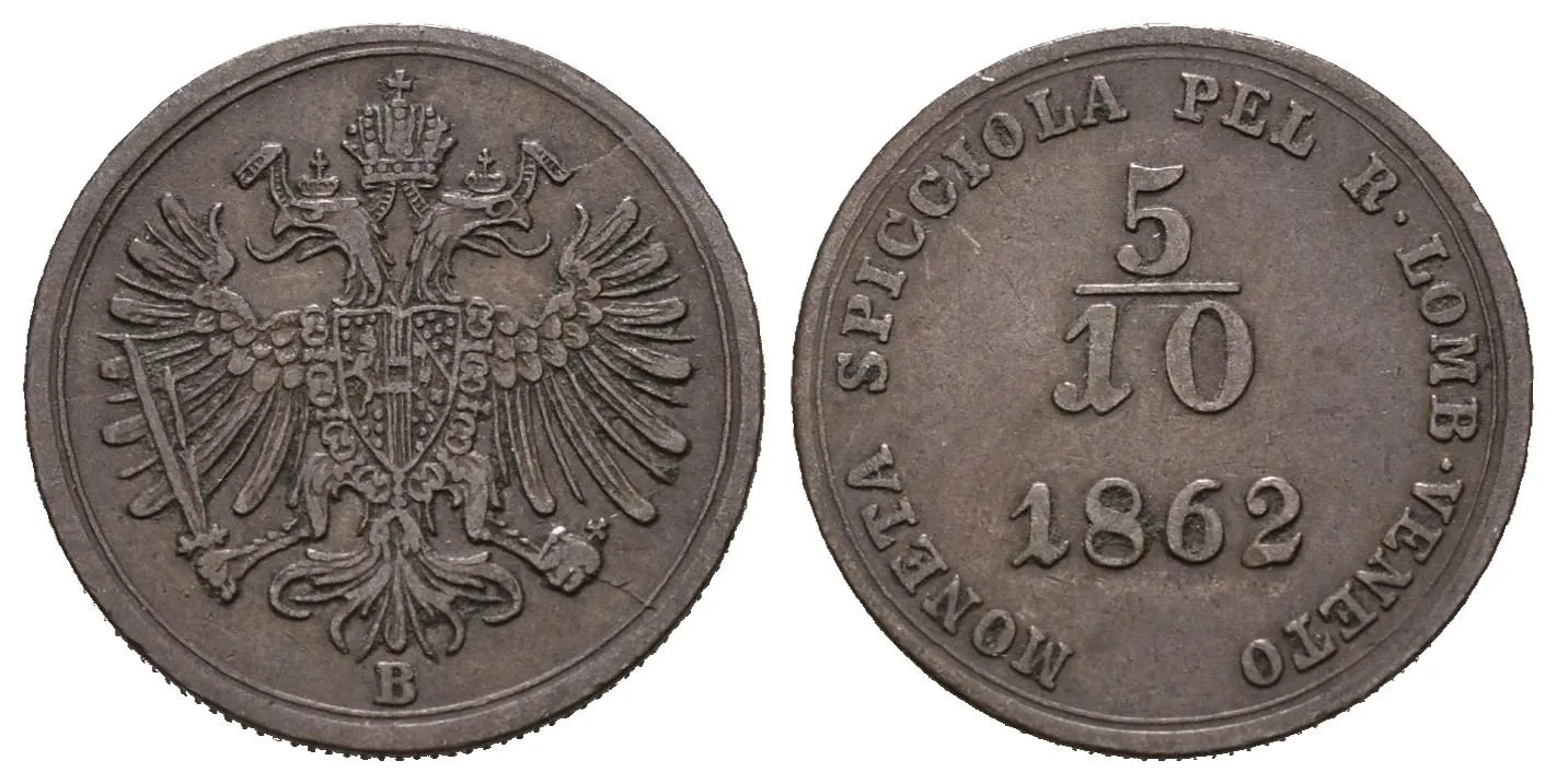 5/10 Soldo 1862 B