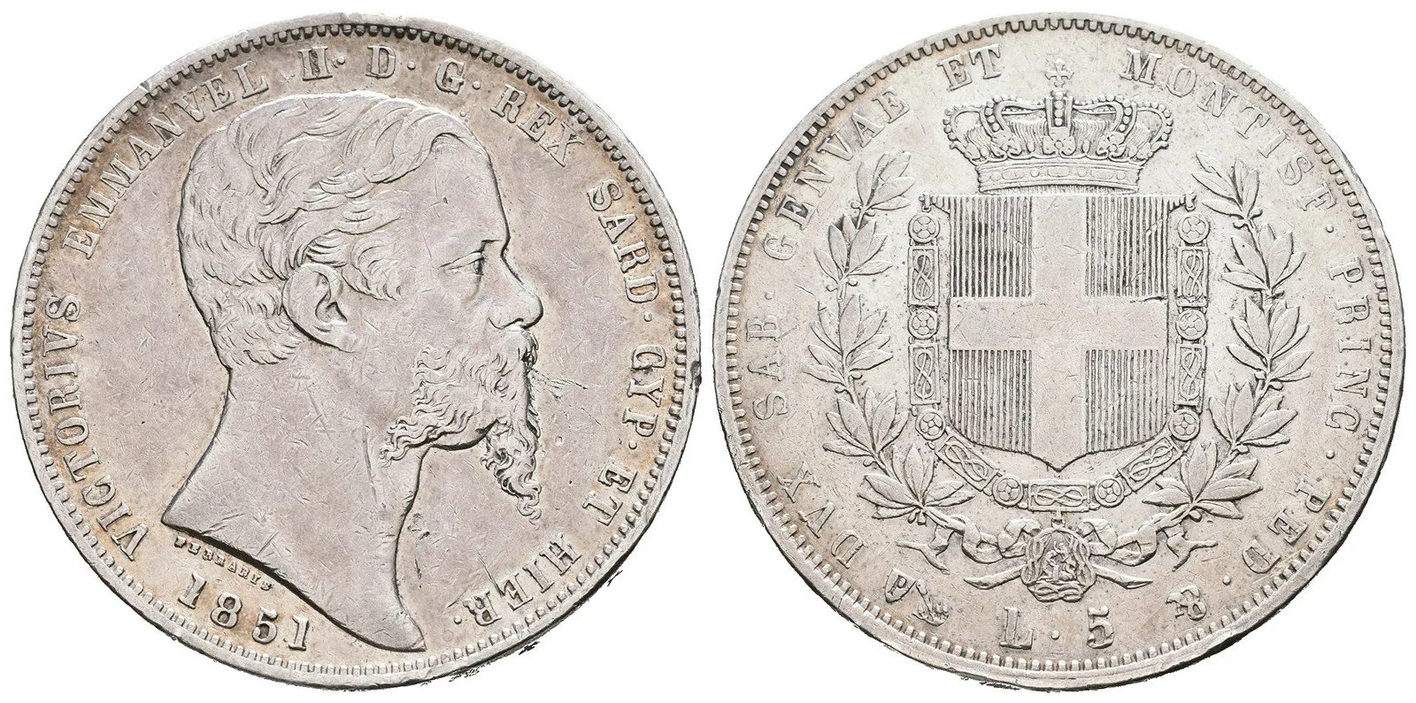 Itálie - Sardinie, Vittorio Emmanuel II., 1849 - 1861 — 1