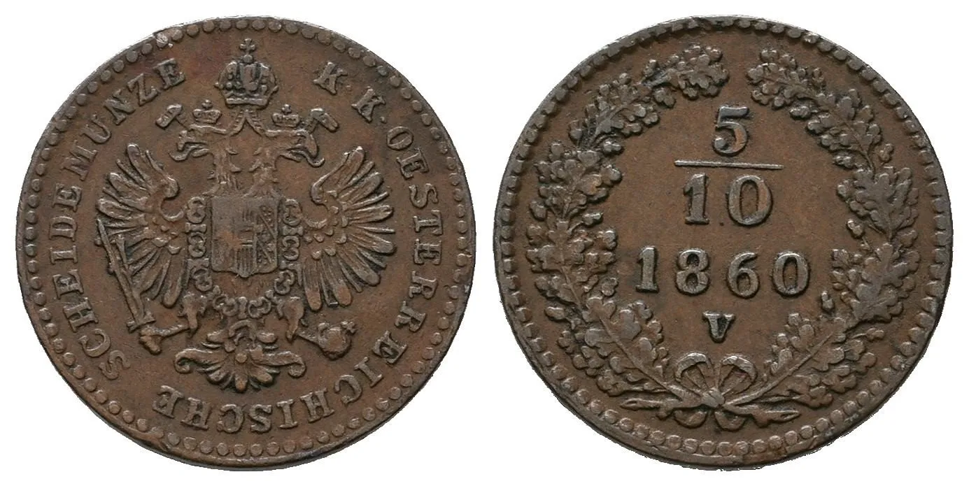 Rakouská a spolková měna, 1857 - 1892 — 1