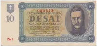 10 Koruna 1943, série Žň 1, Hej.54a1