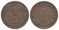 III. říše, 1 Pfennig 1939 A - fotografie 2