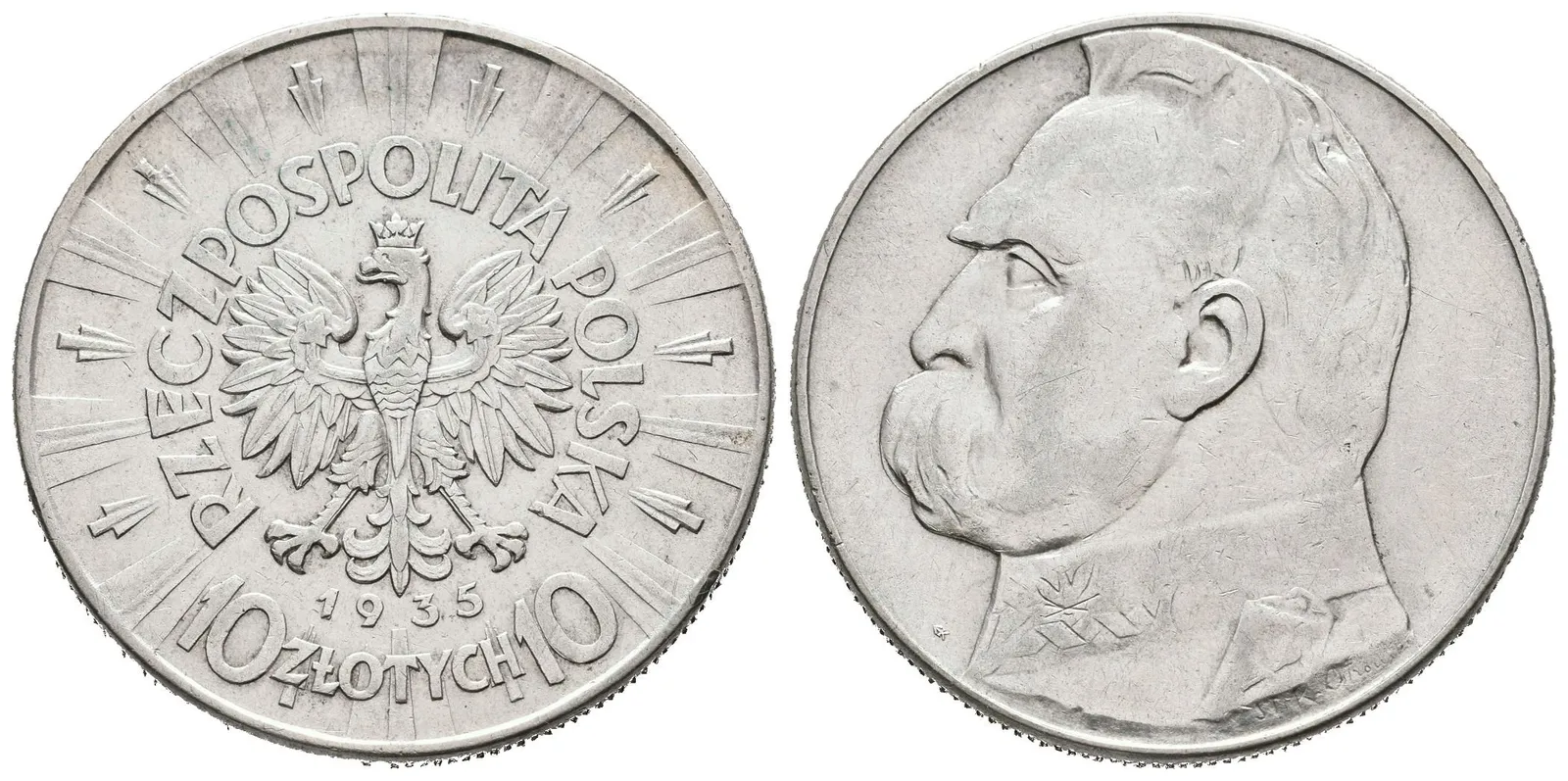 Polsko, 10 Zlotých 1935