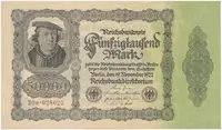 Německo, 50000 Mark 1922, Ro.79d
