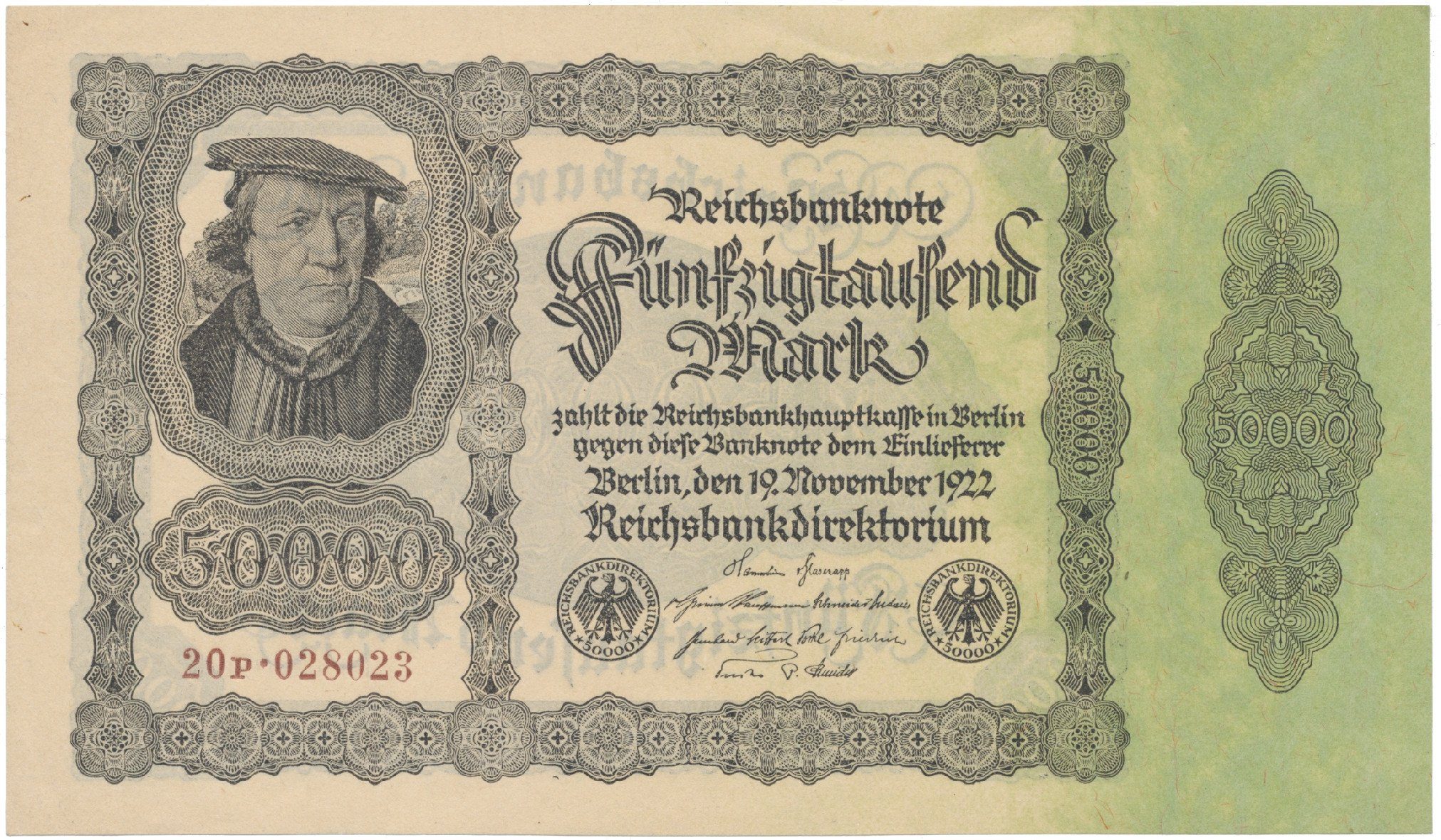 Německo, 50000 Mark 1922, Ro.79d