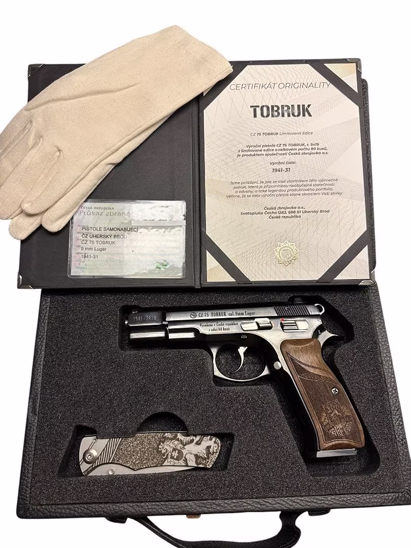 ČESKÁ ZBROJOVKA - CZ 75 B TOBRUK - LIMITOVANÁ EDICE
