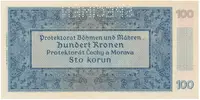 100 Koruna 1940, II. vydání, série A, SPECIMEN, Hej.33a.S1 - fotografie 2