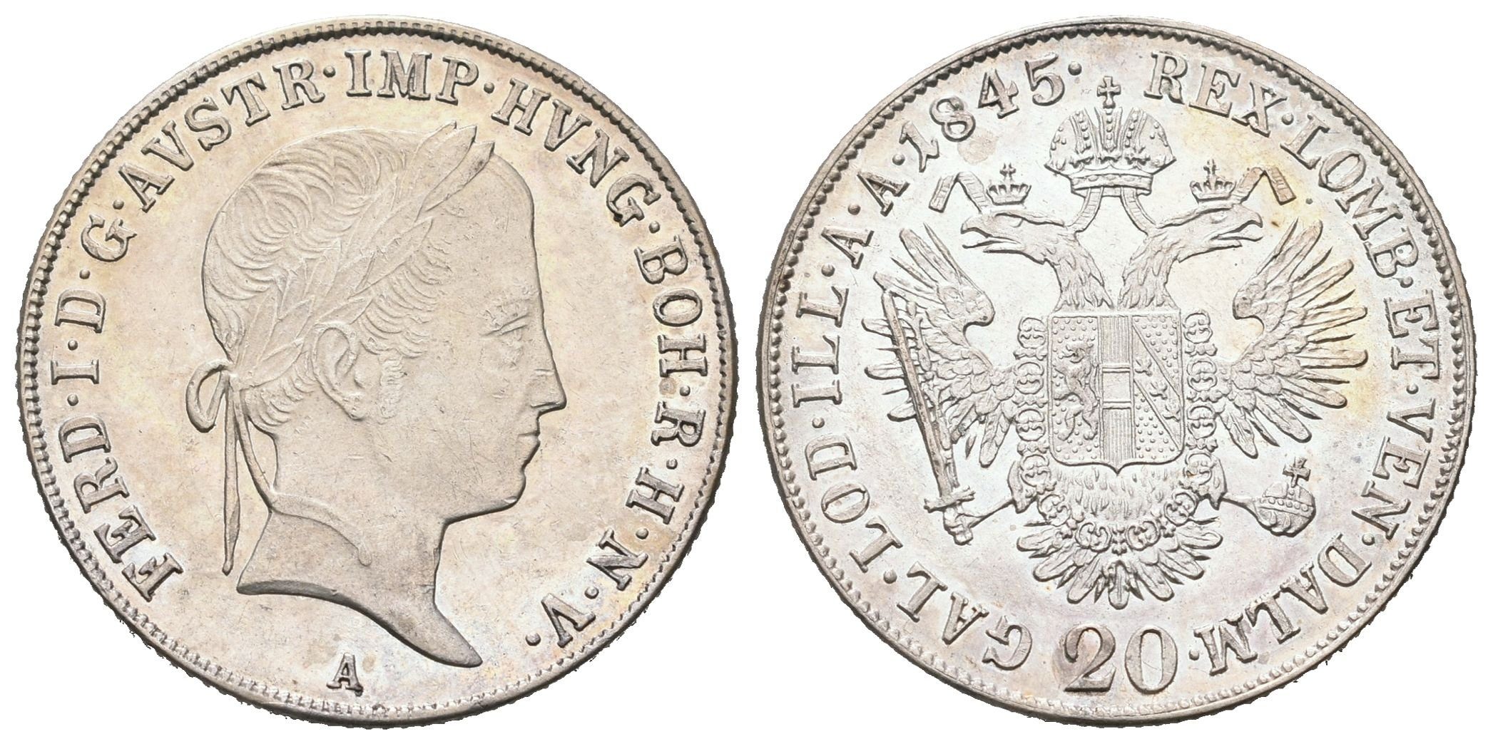 Ferdinand V., 20 Krejcar 1845 A, Vídeň