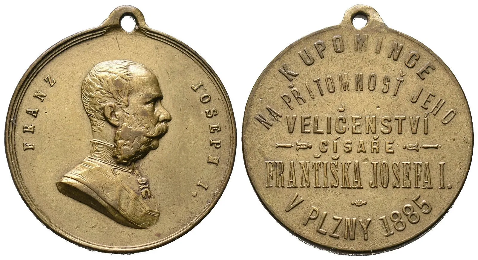 František Josef I., medaile na návštěvu a přítomnost císaře — 1