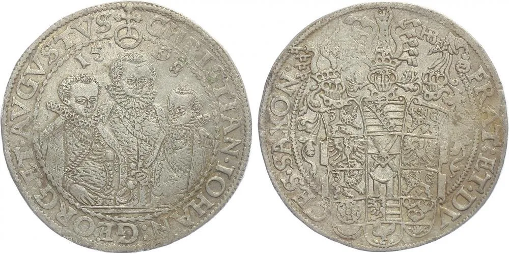 Sasko, Christian II., Johann Georg I. a August, 1591 - 1611 — 1
