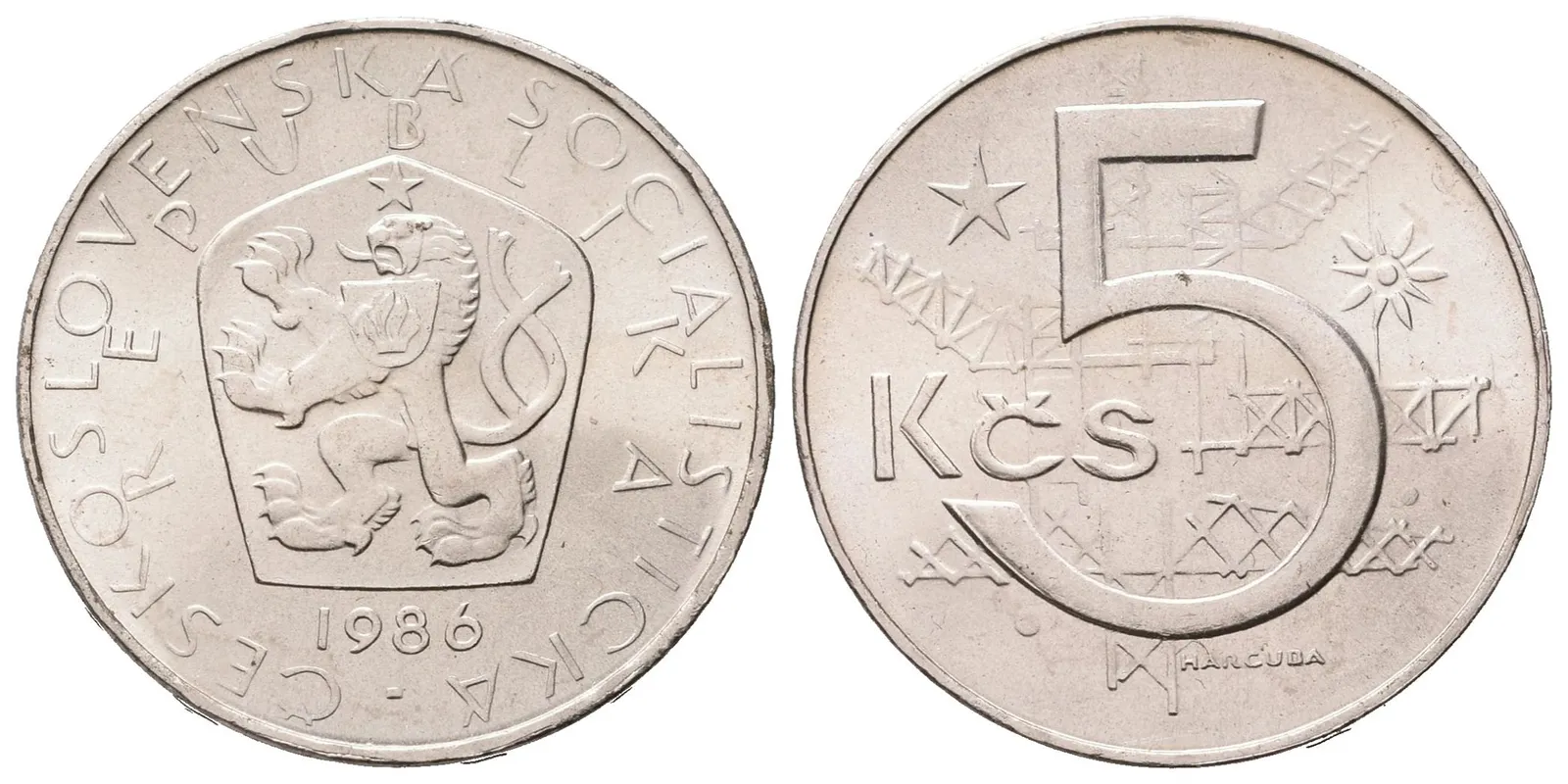 5 Koruna 1986
