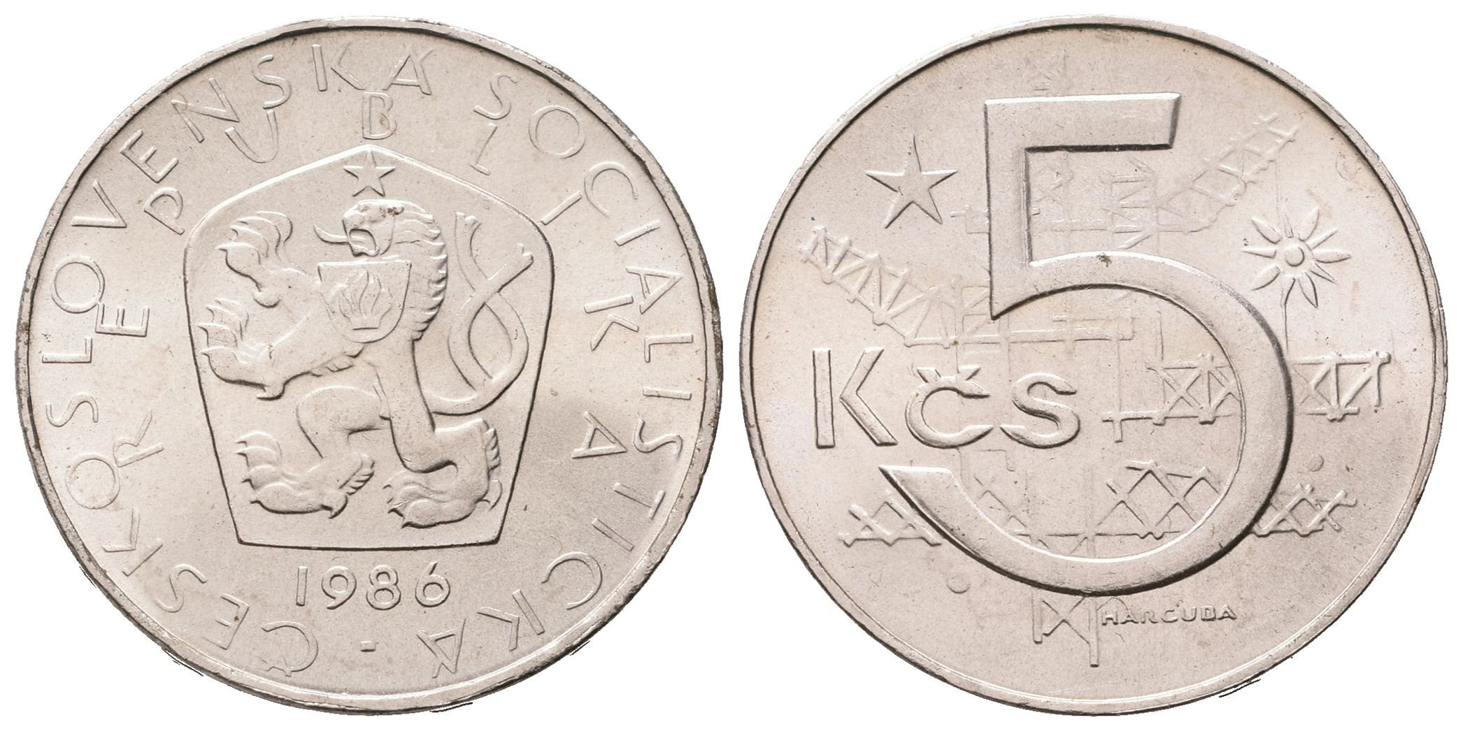 5 Koruna 1986