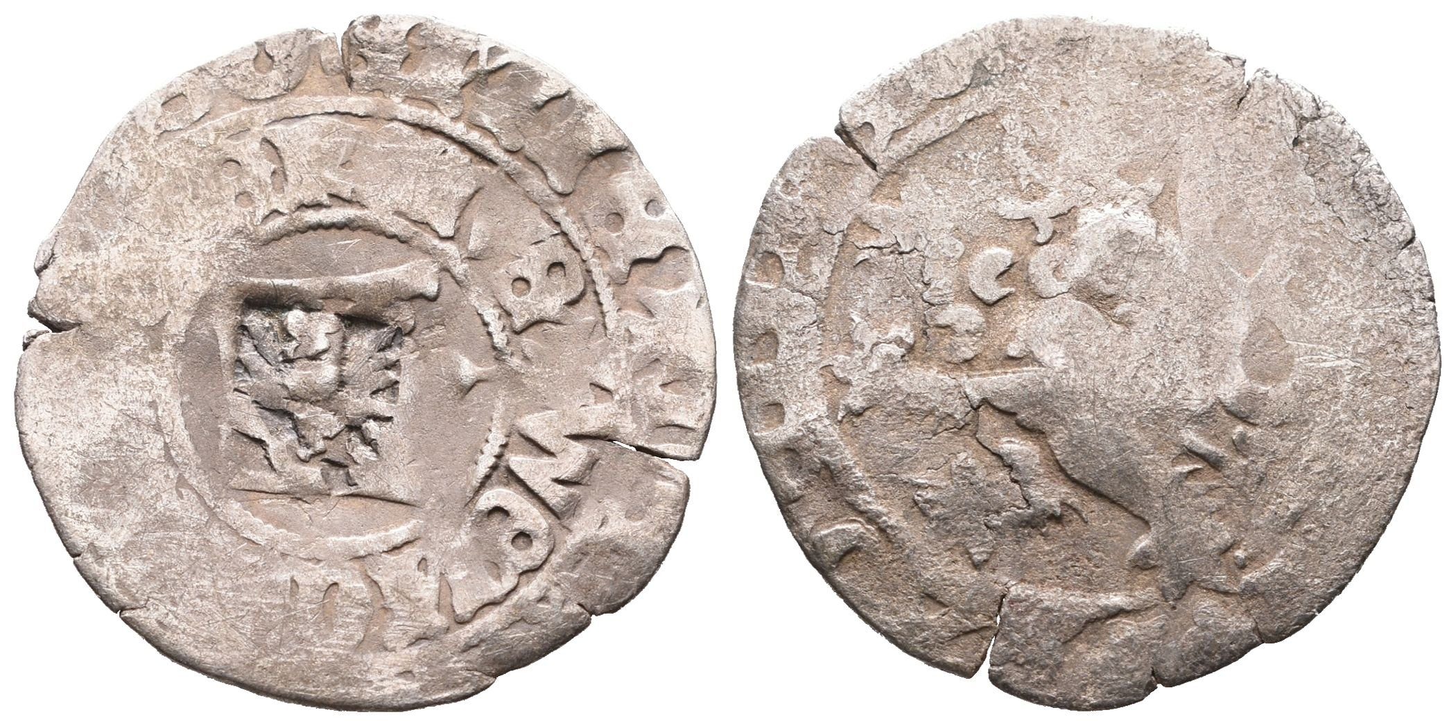 Václav IV., Pražský groš s kontramarkou Amberg