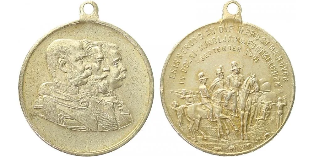 František Josef I., medaile vojenských manévrů — 1