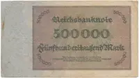 Německo, 500000 Mark 1923, Ro.87d - fotografie 2