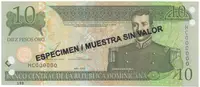 Dominikánská republika, 10 Pesos Oro 2003, P.168s3