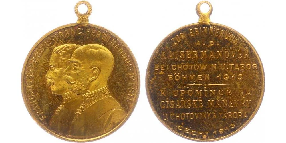František Josef I., medaile vojenských manévrů — 1