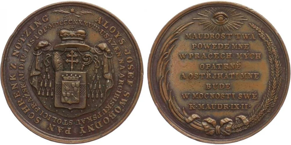 Praha - arcibiskupství, Alois Josef Schrenk z Notzing, 1838 - 1849 — 1