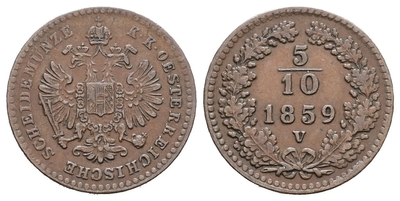 Rakouská a spolková měna, 1857 - 1892 — 1