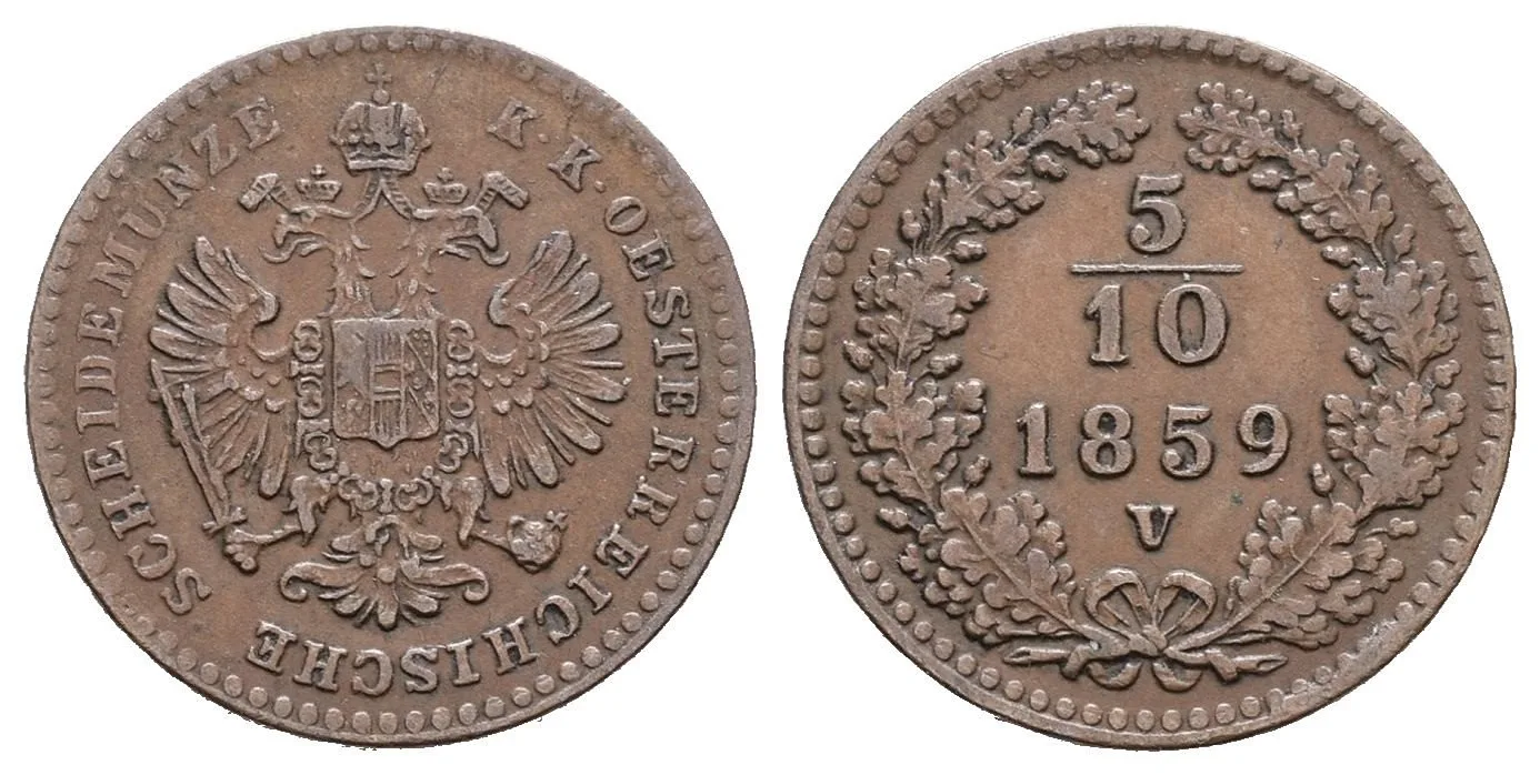 Rakouská a spolková měna, 1857 - 1892 — 1