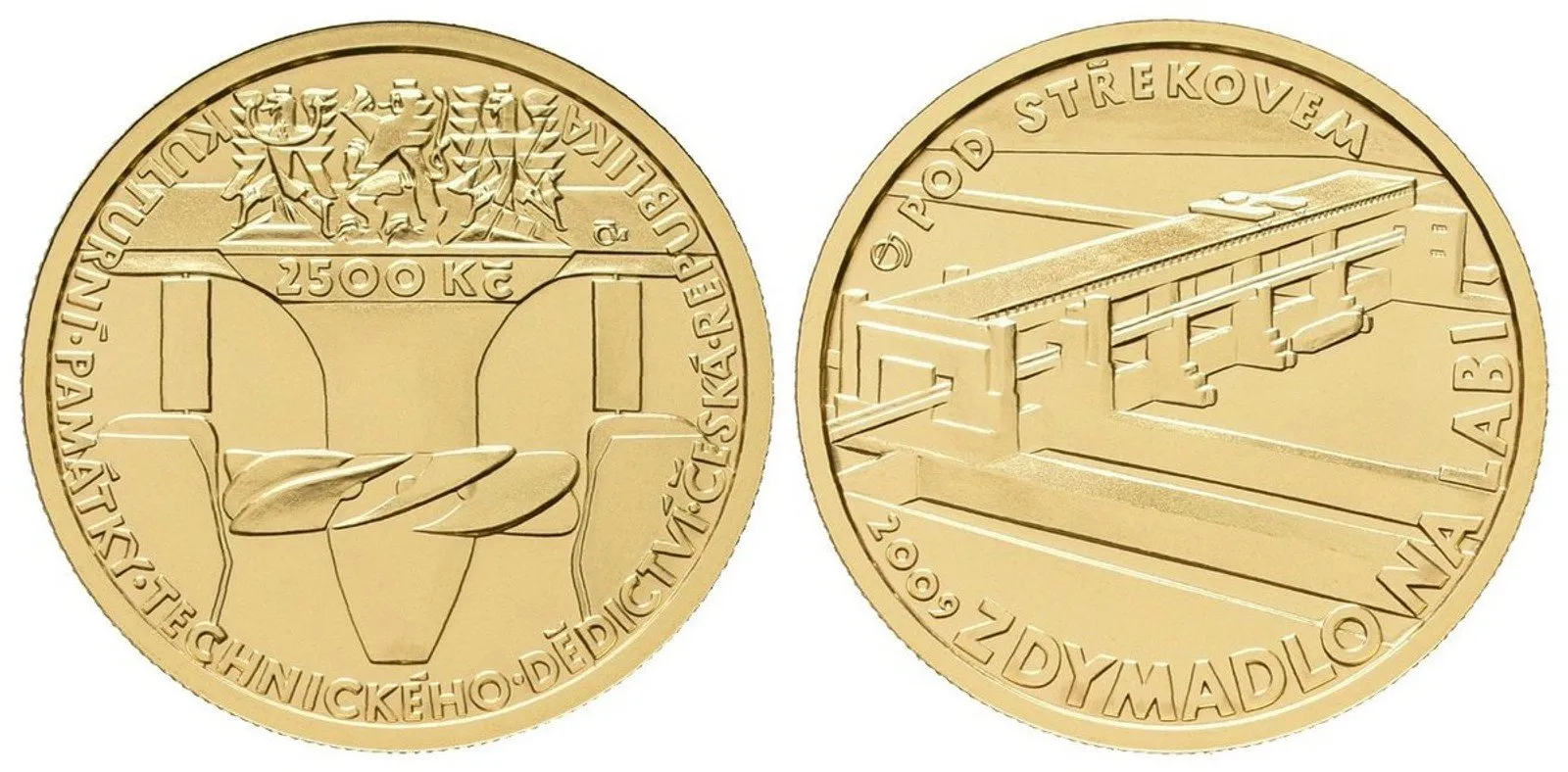 2500 Kč 2009 - Zdymadlo na Labi pod Střekovem