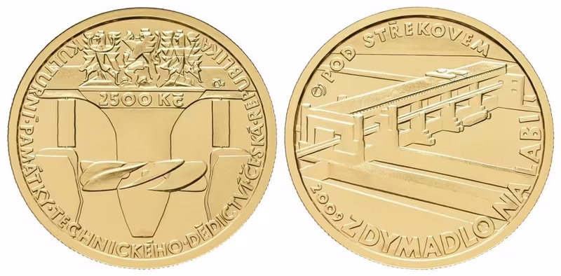 2500 Kč 2009 - Zdymadlo na Labi pod Střekovem