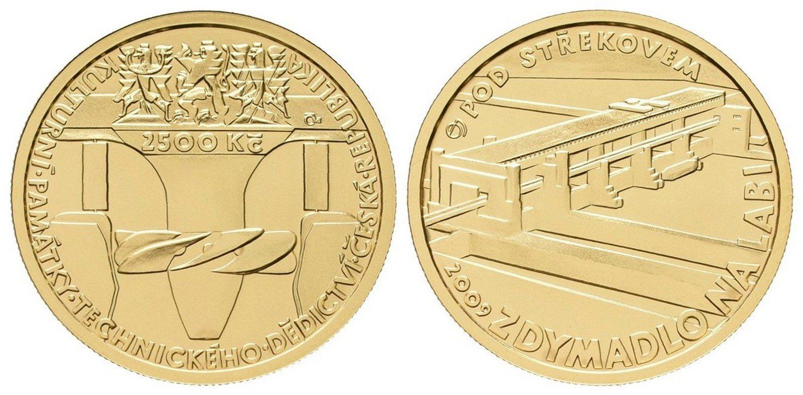 2500 Kč 2009 - Zdymadlo na Labi pod Střekovem