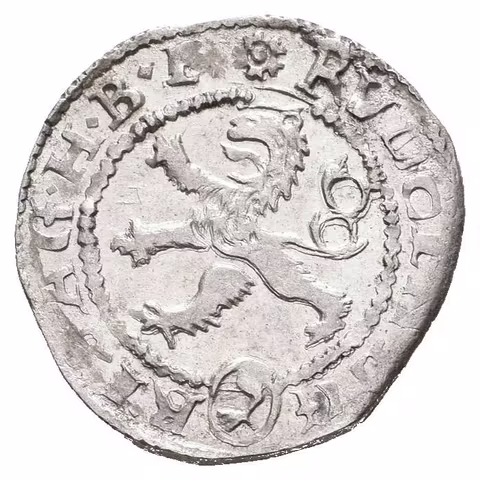 Malý groš 1598, Kutná Hora-Dominig, HN.8 (opis 7a), krásná zachovalost, zbytky lesku na Av.,