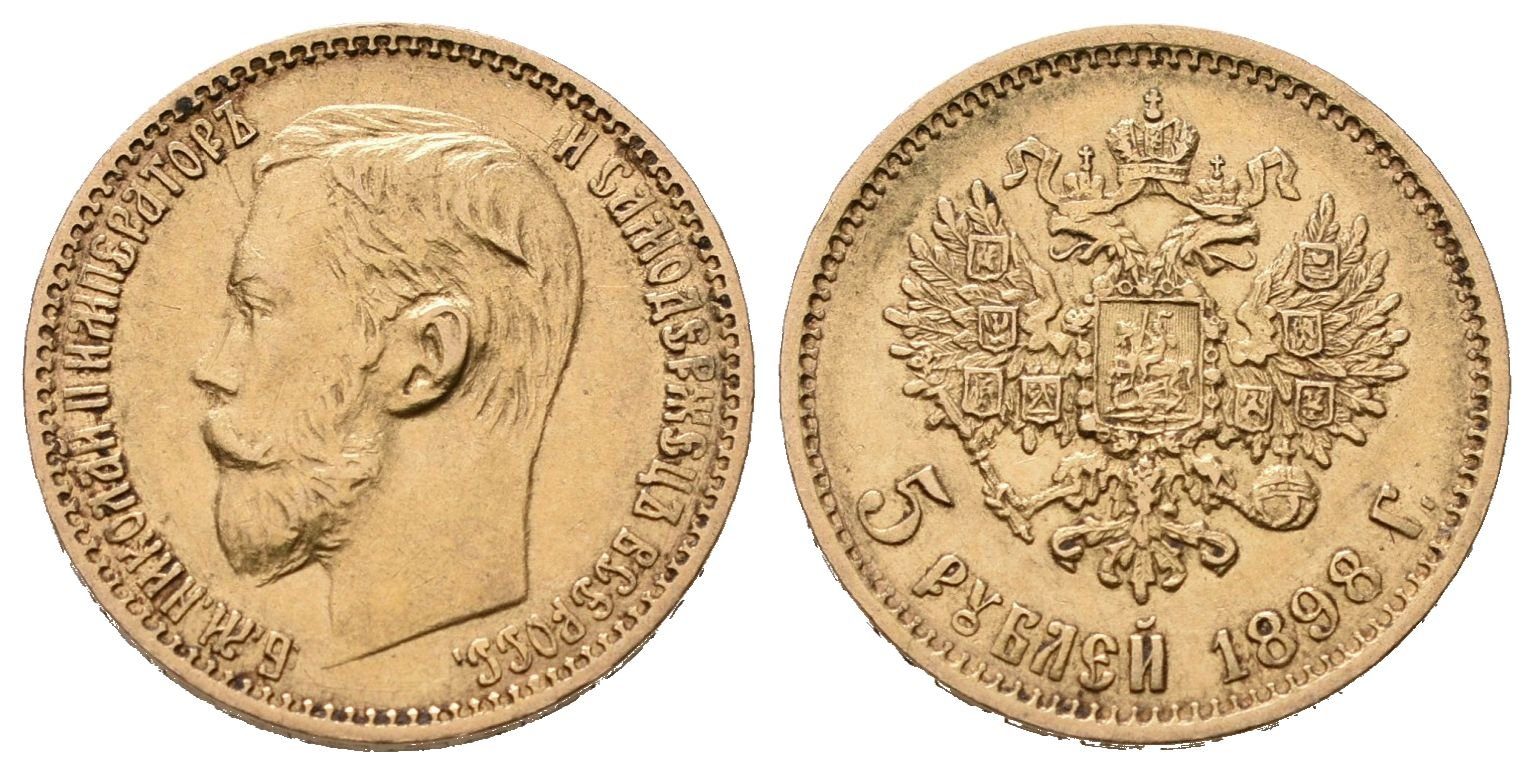 Rusko, 5 Rubl 1898 AG