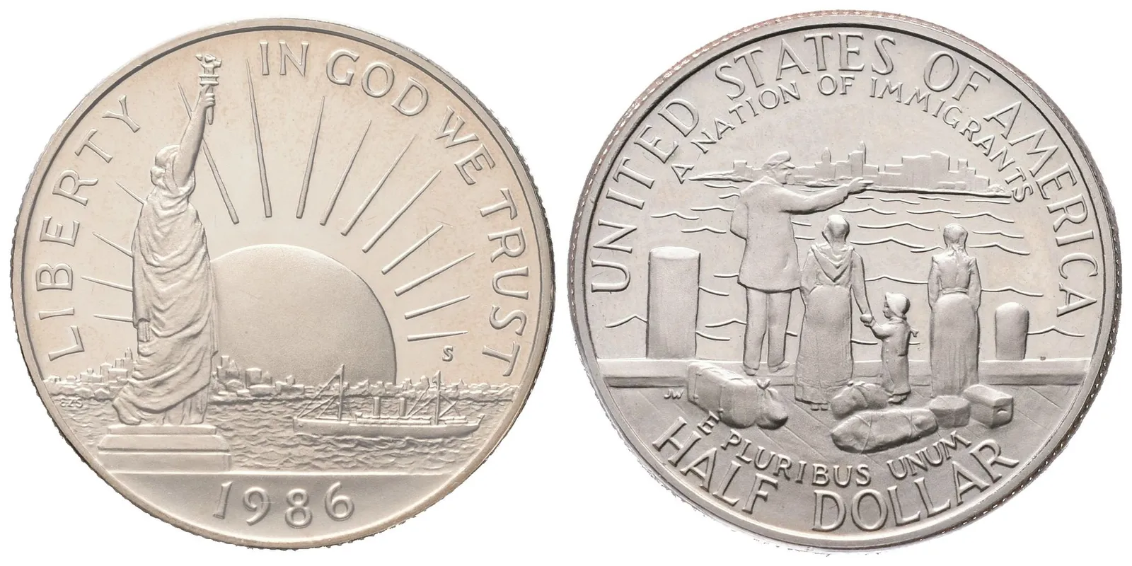USA, 1/2 Dollar 1986 S - Socha Svobody, PROOF