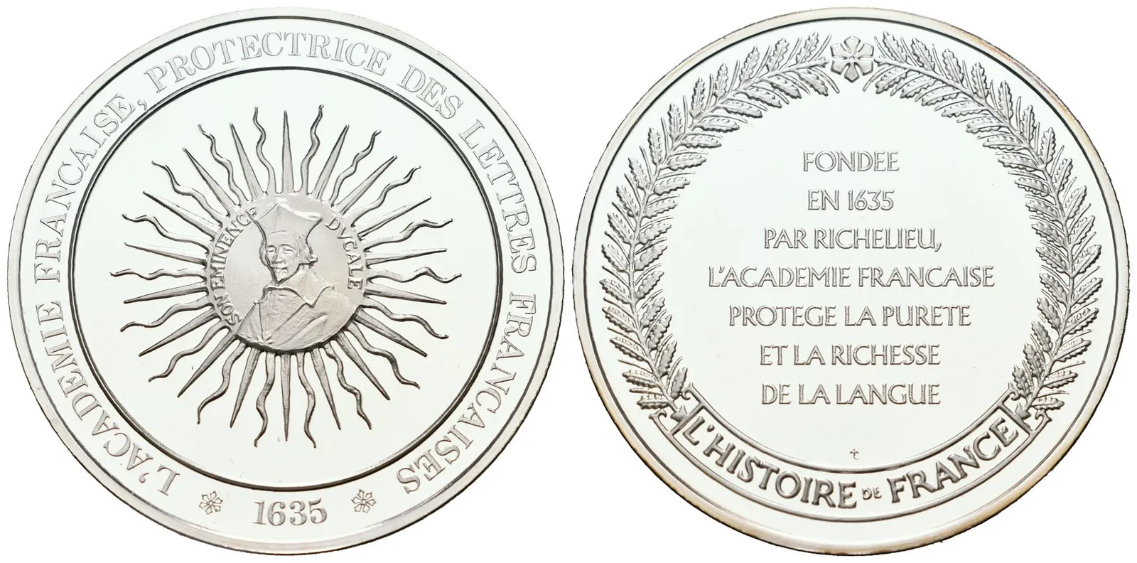 Francie - AR Medaile b.l. - L'Académie Française