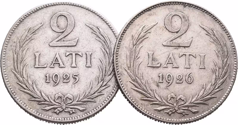 Lotyšsko, 2 Lati 1925, 1926