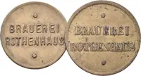 Červený Hrádek / Rothenhaus - Pivovar, známka na 1 a 1/2 litru piva. — 1