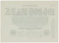 Německo, 100 000 Mark 1923, Ro.90b - fotografie 2