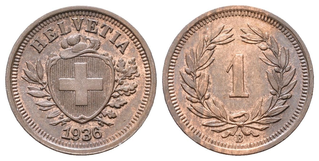 Švýcarsko, Rappen 1936