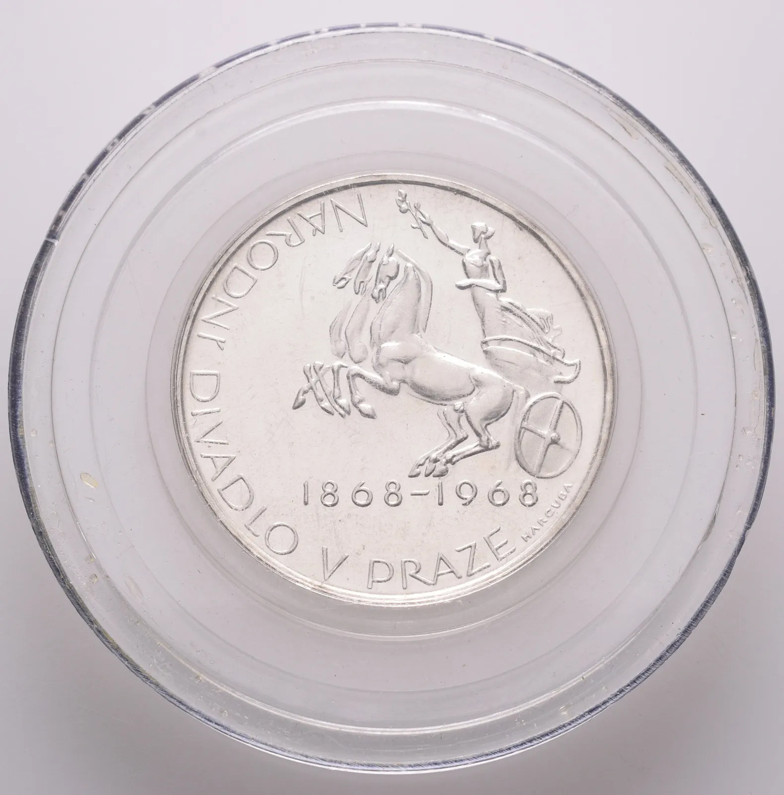 10 Kčs 1968 - Národní divadlo v Praze, PROOF, původní etue